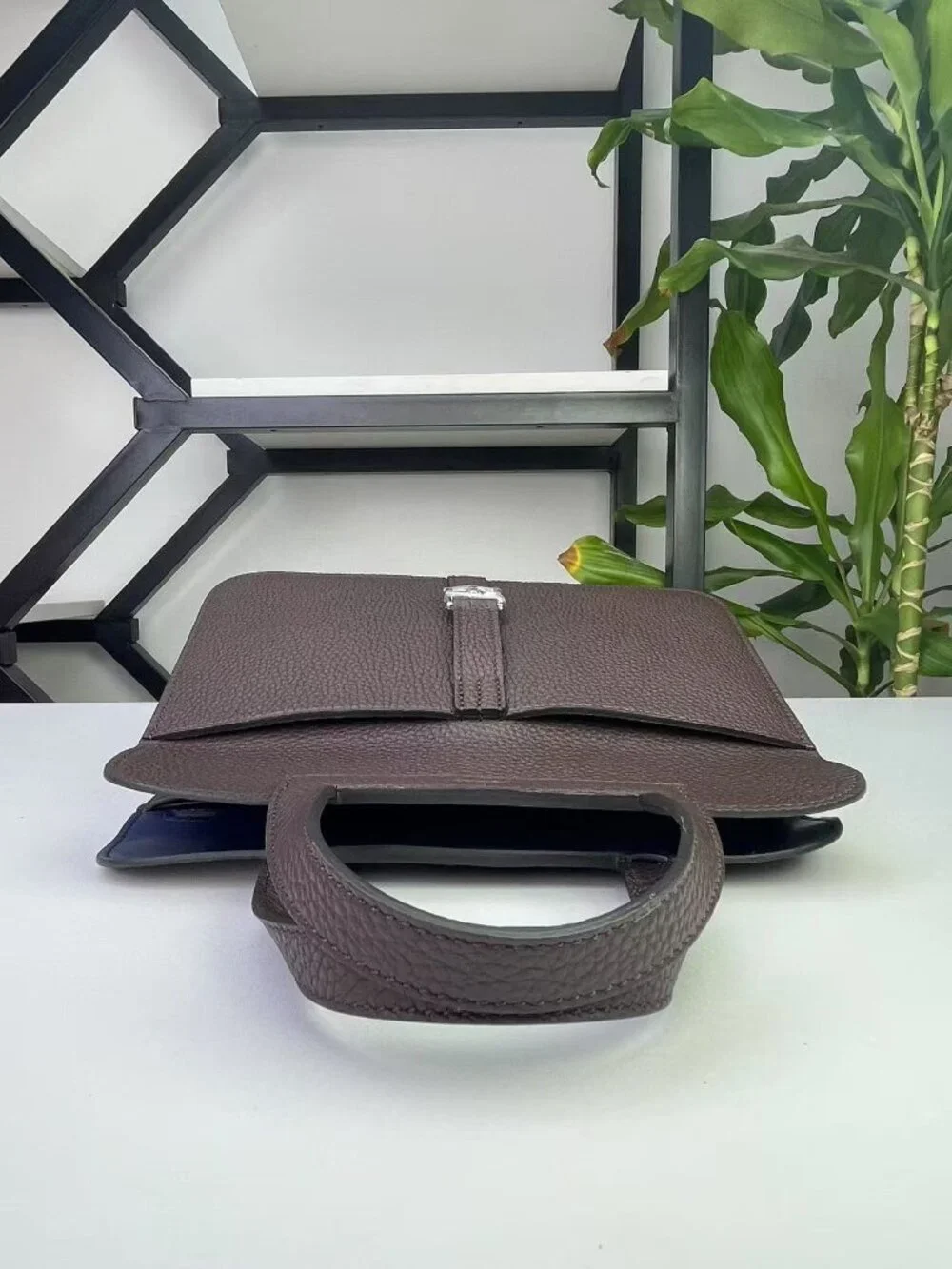 🛍️ Elegant Genuine Leather Evening Bag - Sophisticated Top Handle Handbag 🛍️